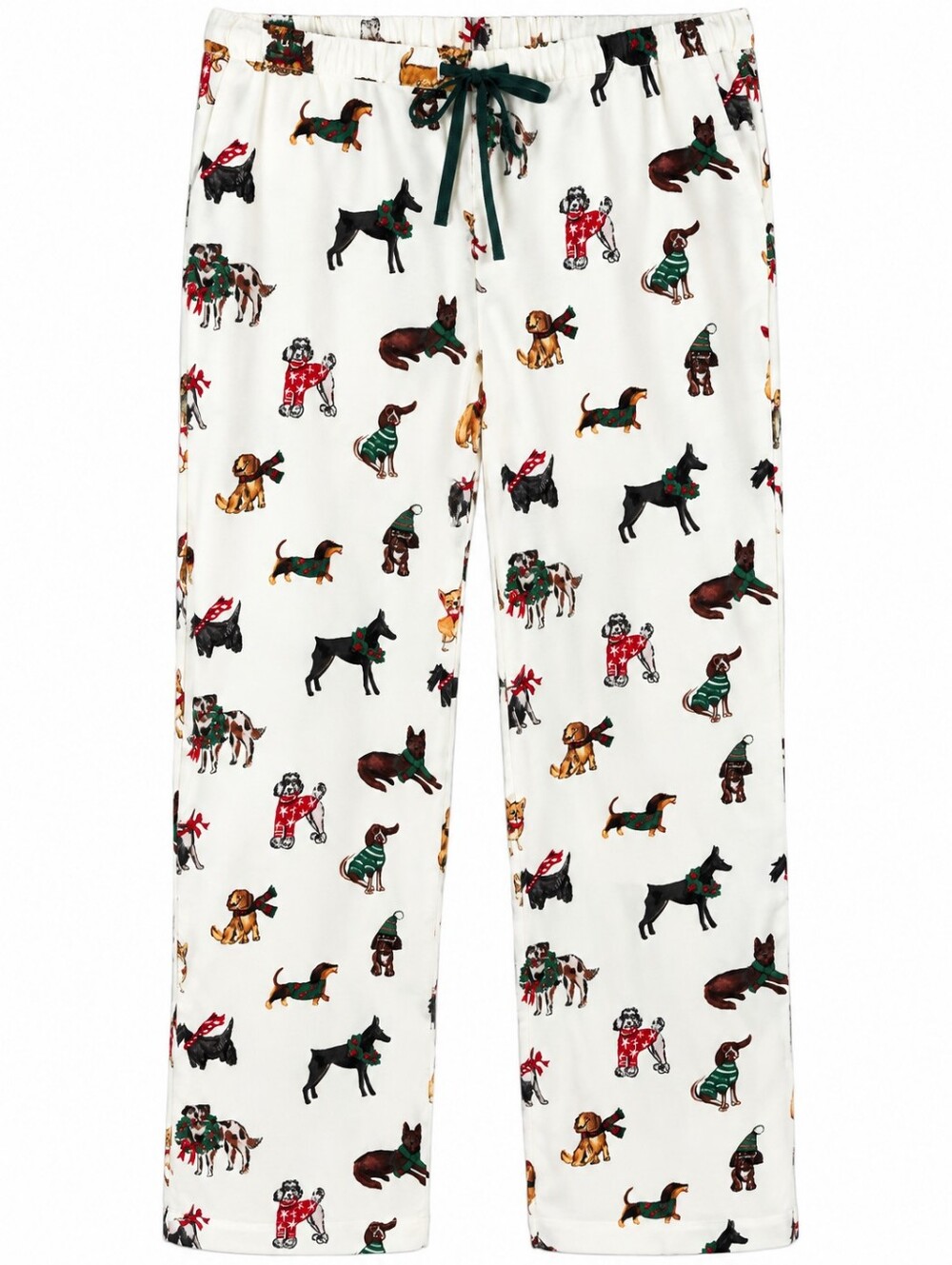 NWT Talbots Flannel Pajama Pants S Small Dogs of Christmas Holiday Lounge Sleep